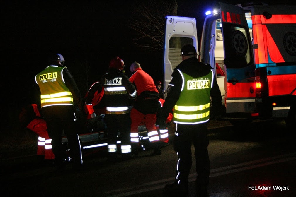 Seria wypadków na drogach 